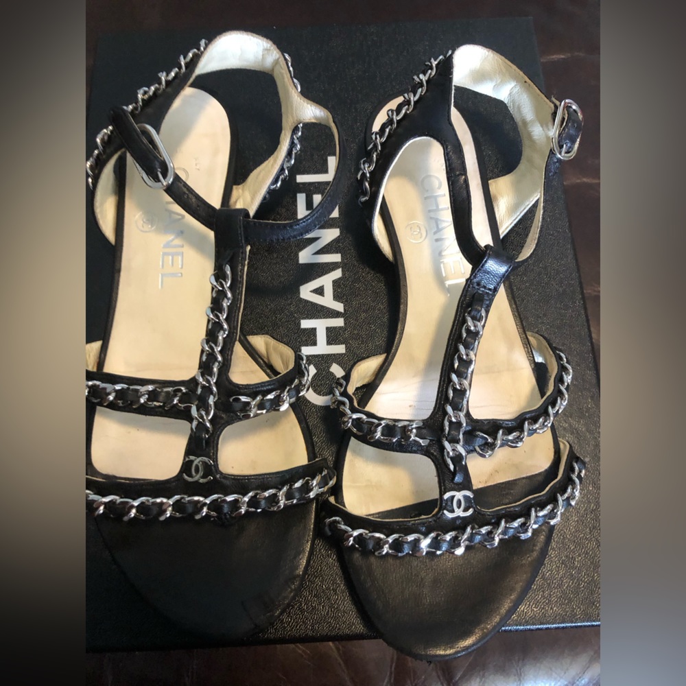 Chanel chain sandals
